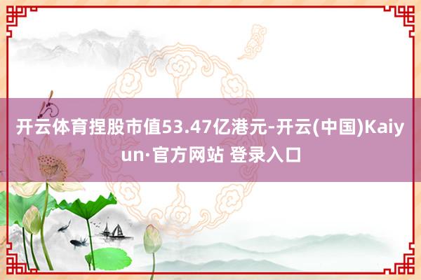 开云体育捏股市值53.47亿港元-开云(中国)Kaiyun·官方网站 登录入口