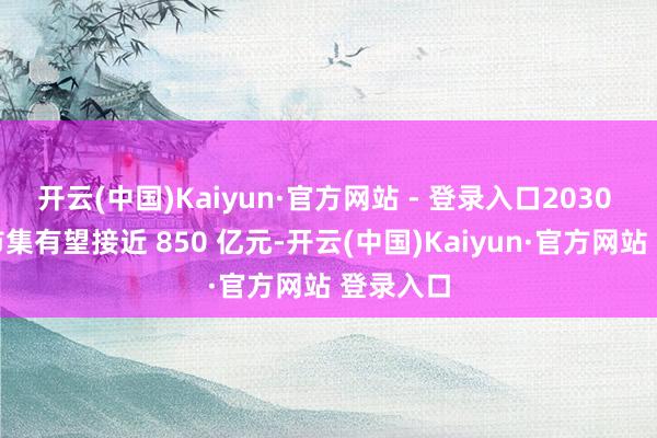开云(中国)Kaiyun·官方网站 - 登录入口2030 年国内市集有望接近 850 亿元-开云(中国)Kaiyun·官方网站 登录入口