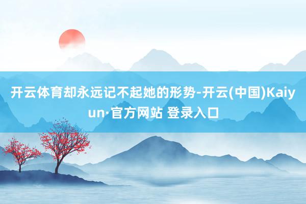 开云体育却永远记不起她的形势-开云(中国)Kaiyun·官方网站 登录入口