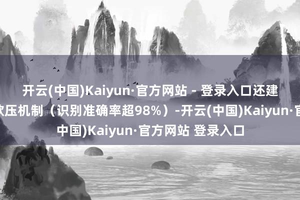 开云(中国)Kaiyun·官方网站 - 登录入口还建筑出要道词密码欺压机制（识别准确率超98%）-开云(中国)Kaiyun·官方网站 登录入口
