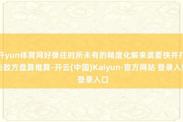 开yun体育网好像往时所未有的精度化解来袭要挟并打击敌方盘算推算-开云(中国)Kaiyun·官方网站 登录入口